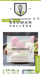 Mobile Screenshot of baumancollege.org